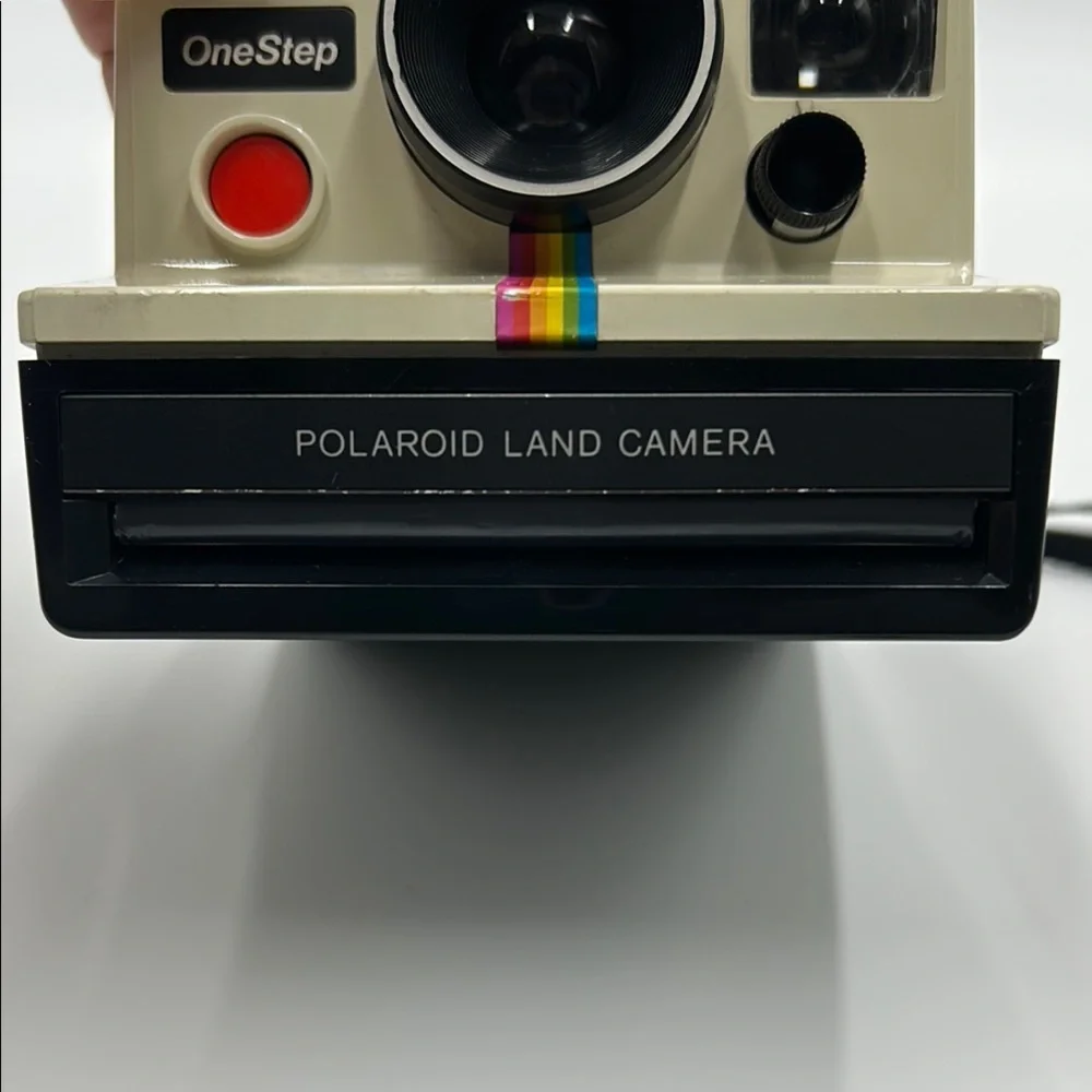 Vintage Polaroid Black and White Film Camera with Instant Photo Feature
